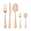 30PCS Stainless Steel Rose Gold Tableware Cutlery Set