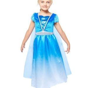 Ice Princess Girls Blue Book Week Costume Dress - 4-6