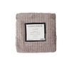 Bloomington Herringbone Faux Fur Throw Rug 127 x 152 cm Taupe