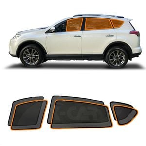 Window Sun Blind for Toyota Rav4 Rav 4 2013-2018 Sun Shade Mesh 6 Pcs  Front Rear