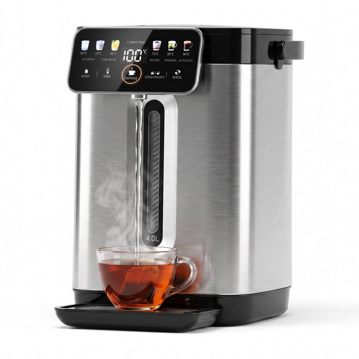 YOPOWER Hot Water Dispenser, 4L Water Boiler with 6 Presets, 1750W