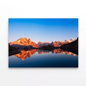Mountain Sunset with Lake   Print 100% Australian Made 150 x 100cm  (Stretched)