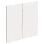 Kaboodle 600mm Gloss White Modern Rangehood Doors - 2 Pack