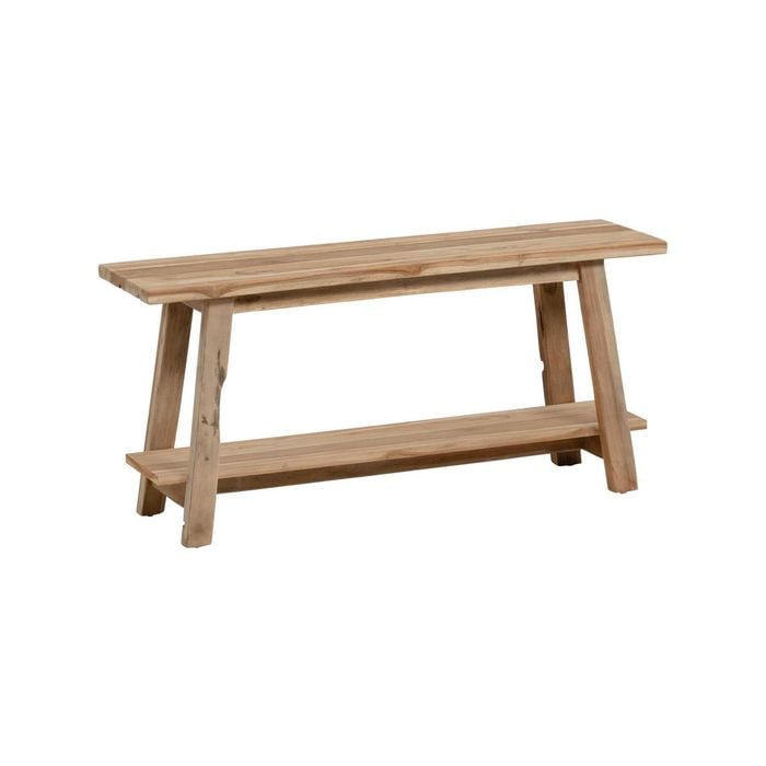 Safara solid recycled teak bench 100 cm