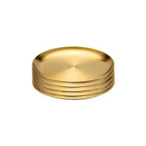 SOGA 14cm Premium Gold Grilling Plate Durable Heat Resistant Perfect for BBQs and Outdoor Cooking Kitchen Essential