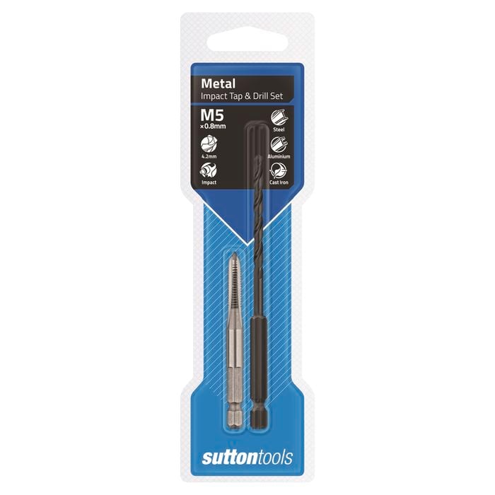 Sutton Tools 4.2mm M5 1/4 Hex Impact Tap And Drill Set