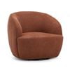Cuddle Rust Burnt Orange Designer Swivel Armchair