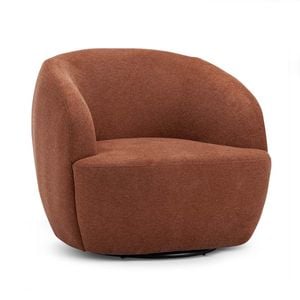 Cuddle Rust Burnt Orange Designer Swivel Armchair