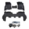 AUSGO Car Floor Mats for Toyota Land Cruiser Landcruiser 76 Series LC76 2023-Onwards All-Weather Floor Liners