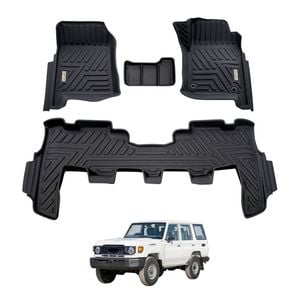 AUSGO Car Floor Mats for Toyota Land Cruiser Landcruiser 76 Series LC76 2023-Onwards All-Weather Floor Liners