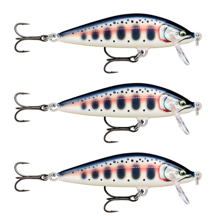 3x Rapala 3.5cm Countdown Sinking Hardbody Balsa Fishing Lures - Gilded Yamame
