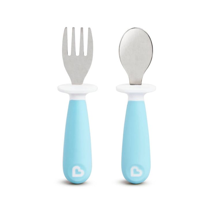 Munchkin Raise Toddler Fork and Spoon Set - Blue