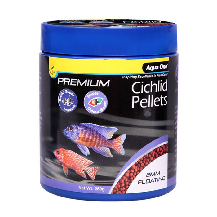 Aqua One Premium Cichlid Floating Pellets  260g (26227)