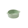 Dual-Handle Ceramic Pet Feeding Bowl/700ml/Green