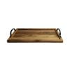 Coffee Culture Acacia Rectangle Home/Bar Beverage Serving Tray 44x24cm Brown