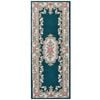 Traditional Handmade Wool Rug-Avolon-Turquoise-67x210cm