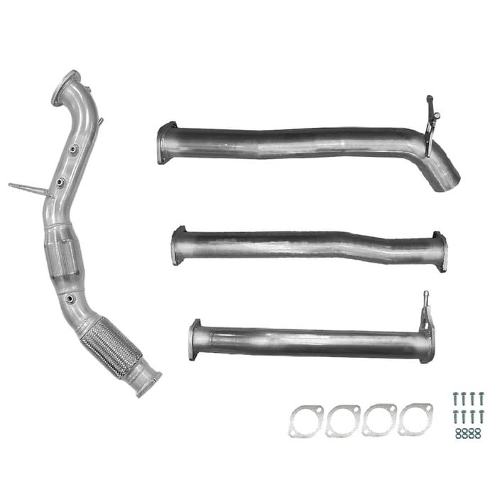 Ignite Exhausts Turbo Back For Ford Ranger Px2/px3 3.2l Cat & Diff Dump Pipe Raw Aluminised Steel