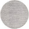 Handwoven Marble Wool Rug-6423-IVORY/SAND-120x120cm