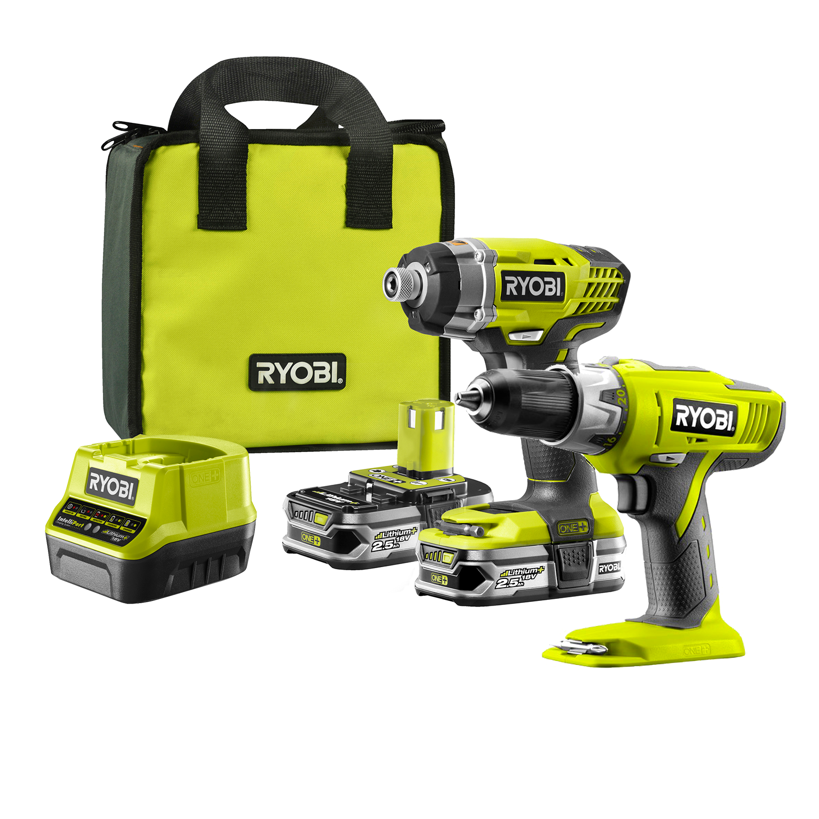 Ryobi One+ 18V 2 Piece Brushless Kit thumbnail 2
