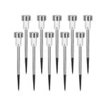 Click 26.5cm Stainless Steel Pathway Light - 10 Pack