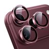 Metal Camera Lens Glass Individual Eagle Protector Cover - For Apple iPhone 18 Pro Max / 17 Pro Max (3pcs) Burgundy