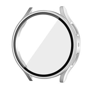 PC Full Cover Screen Glass Protector Shell Case - For Samsung Galaxy Watch 7th 40mm (Silver)