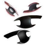 Door Handles Bowl Inserts Cover for Mitsubishi Pajero Sport 2015-2024 Matt Black protector