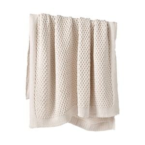 Bianca Sofala Throw Rug Polyester Chenille Cream