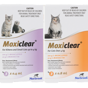 Moxiclear For Kittens And Small Cats/ferrets Under 4kg 3 Pk