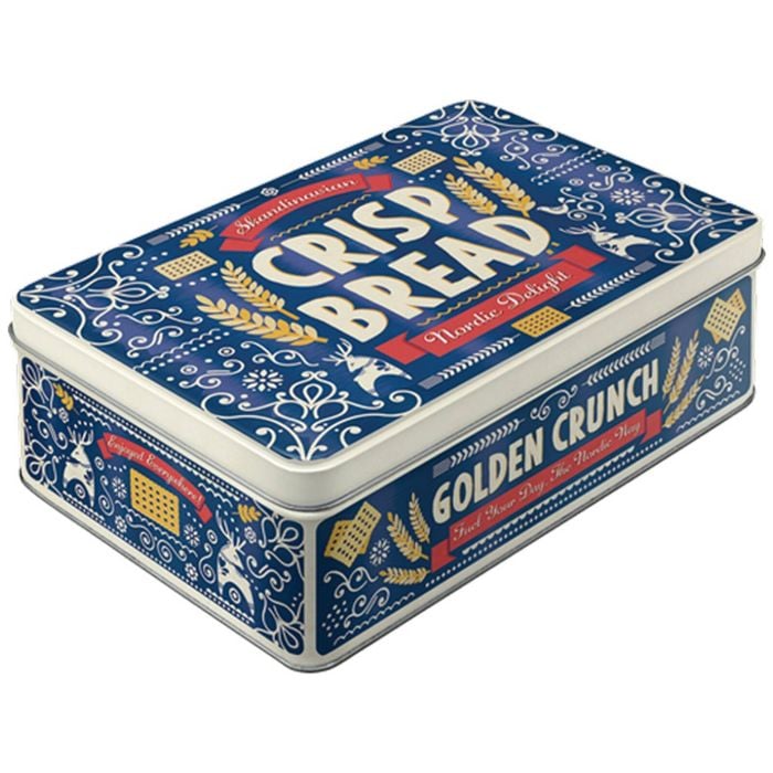 Nostalgic-art Flat Storage Container Tin Crisp Bread 23x16x7cm