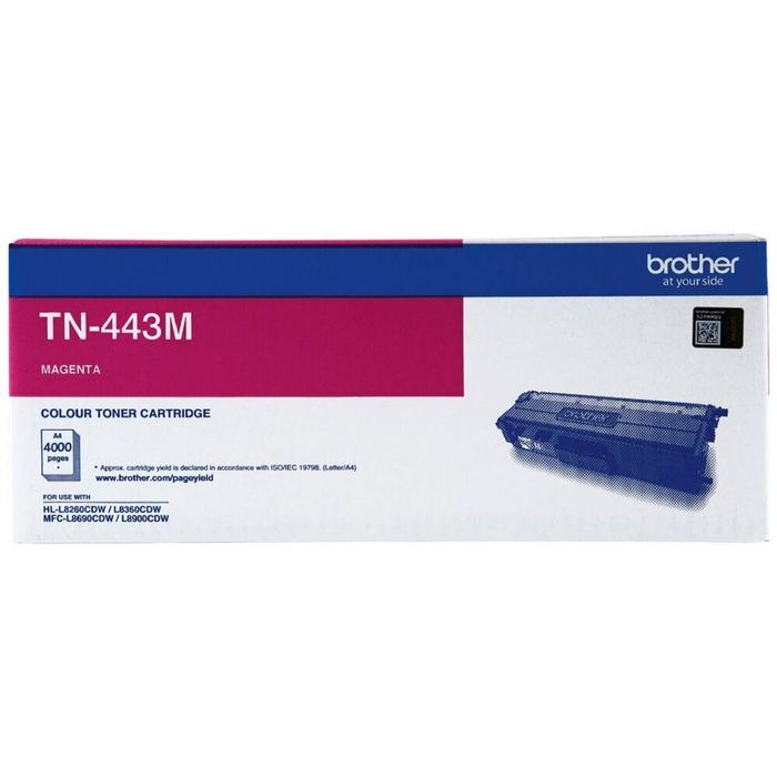 Brother Brother TN443 Magenta High Yield Ink Toner Cartridge TN-443M Genuine Original