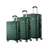 Mazam 3PCS Luggage Suitcase Set TSA Lock Green