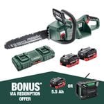 Metabo 18V Chainsaw 2 x 5.5ah Kit