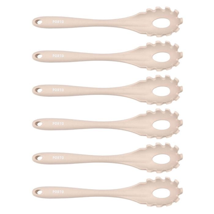 6PK Porto Zest Silicone 28cm Pasta Server Kitchen Utensil