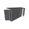 Build-A-Shed 1.2 x 4.5 x 2.0m Skillion Single Hinged Side Door Shed - Grey