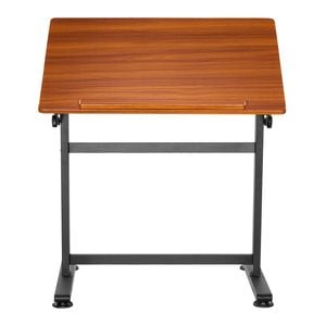Vevor 0°to 90°drafting Table Brown And Black Portable With H Frame For Reading Writing