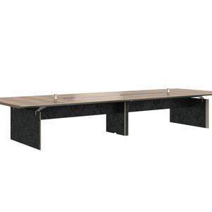 Knight 360cm Boardroom Table Conference Room Table - Brown Oak