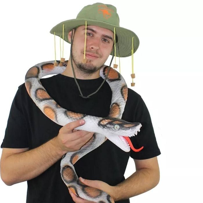 Giant Toy Snake 6ft Rubber Australia Jungle Python Adder Halloween Joke Prank