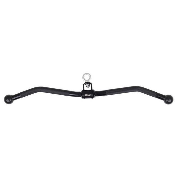 Smai Curl Bar Revolving Attachment With Ball End Grip For Cable Machine -