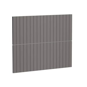 Kaboodle 900mm Smoked Grey V-Groove 2 Drawer Panels