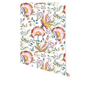 Wallpaper Trader Spring Has Sprung Wallpaper Roll 10.05m X 61.5cm, White