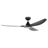 Eglo Surf 60" Dc Fan Led Tri-col Black