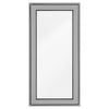Polar     View 600 x 1200mm Silver Grey Frosted Glass Openable Double Glazed Window