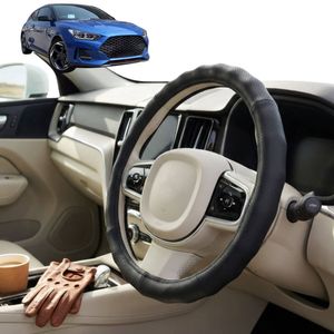 Australian Goose Steering Wheel Cover for Hyundai Veloster 2018 - 2020 (JS) Circle Black