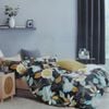 300tc Hana Flower Multi Reversible Cotton Floral Quilt Cover Set Queen