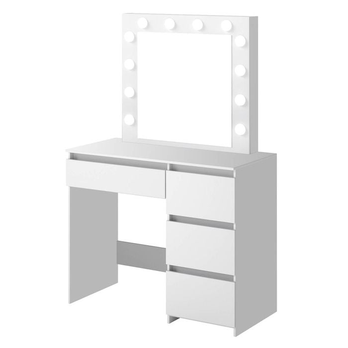 Levede LED Light Dressing Table and Stool White