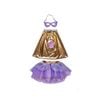 3pc Great Pretenders Superduper Tutu Costume Set Rose Gold Size 4-6 Kids 4y+
