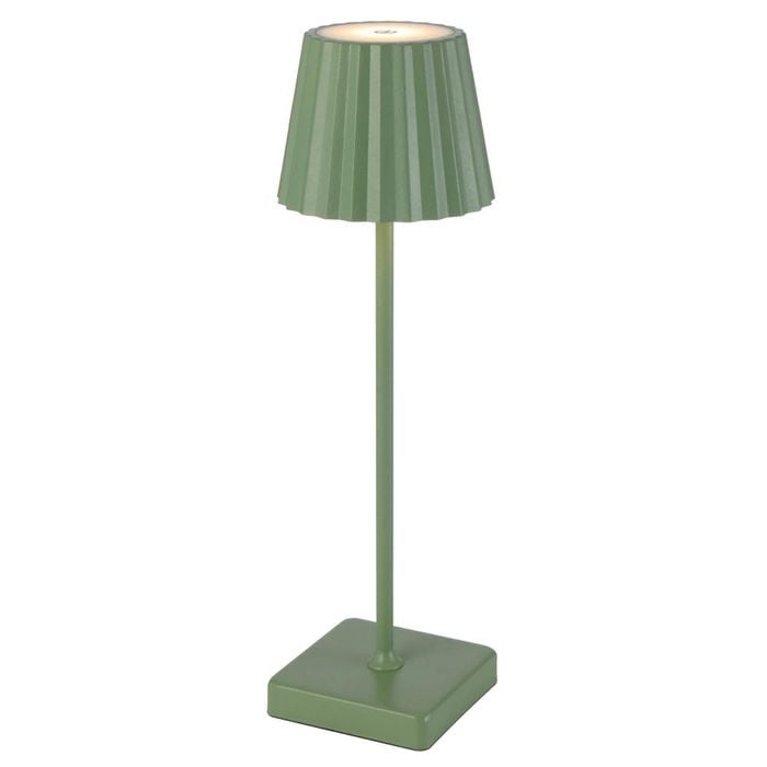 Telbix Mindy Modern Table Desk Lamp Light Metal Green Sand