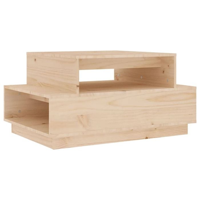vidaXL Coffee Table Pine Accent Living Room Couch Sofa End Table