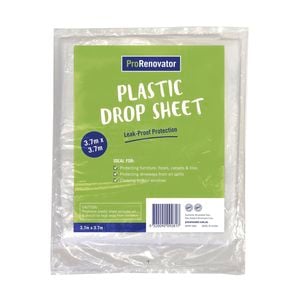 Monarch 3.7 x 3.7m Pro Renovator Plastic Drop Sheet